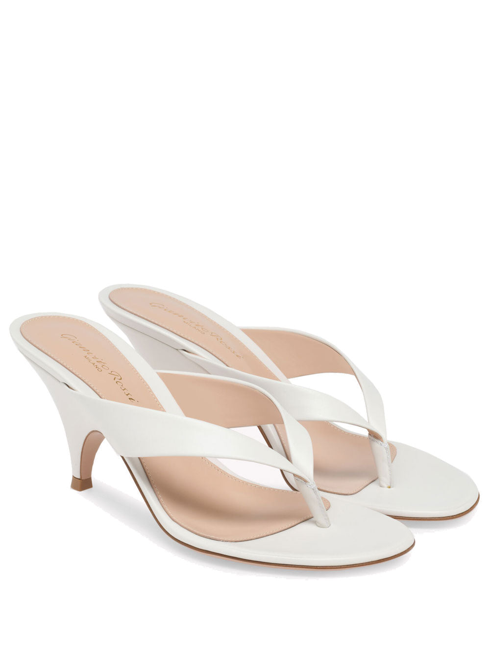 Gianvito Rossi Women Sofia Thong 70 Leather Sandals