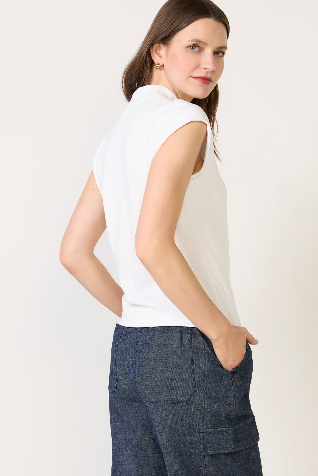 Women's Kori Mock Neck Rib Top