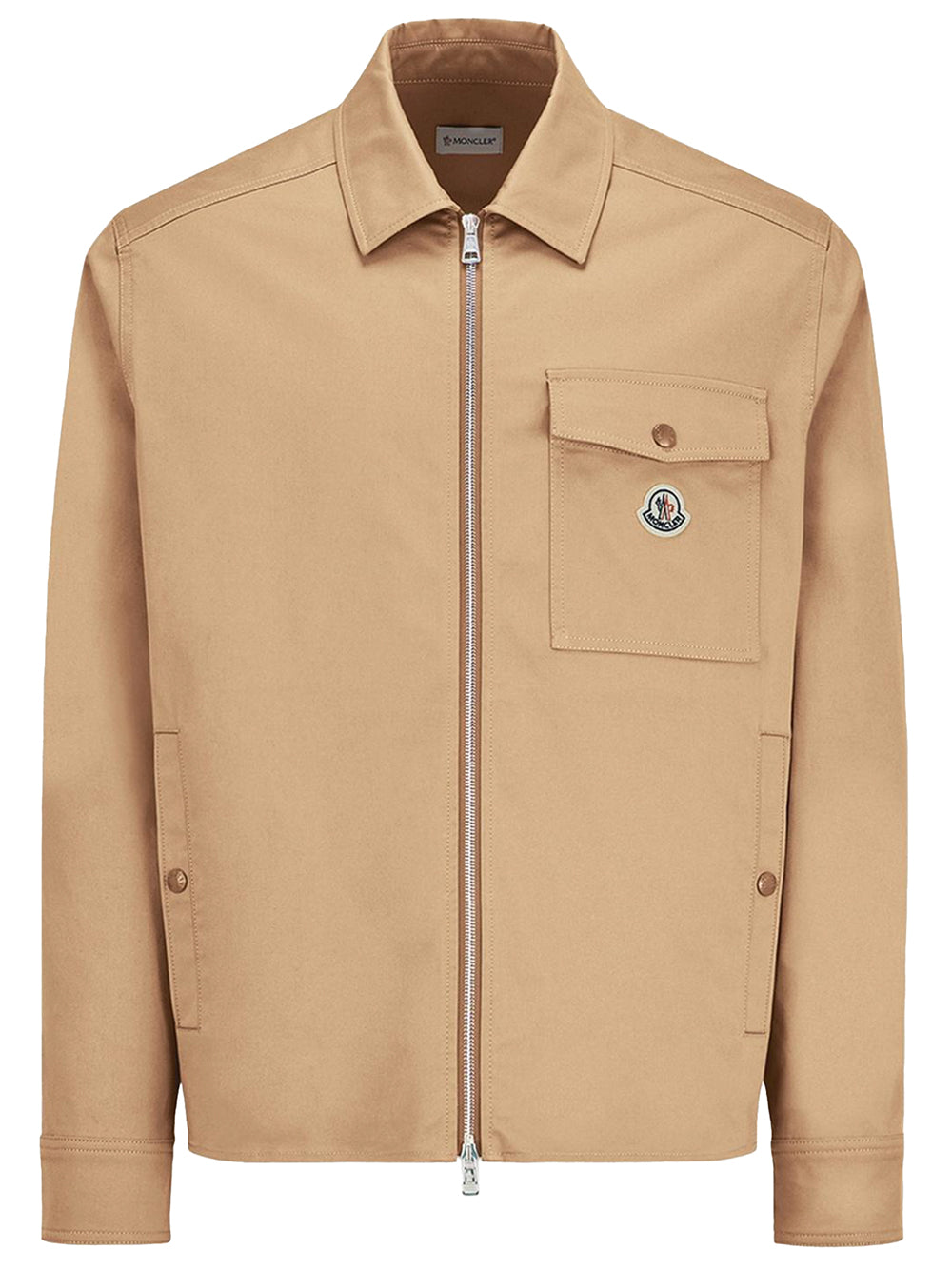 Moncler Men Cotton Blend Gabardine Shirt Jacket