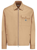 Moncler Men Cotton Blend Gabardine Shirt Jacket