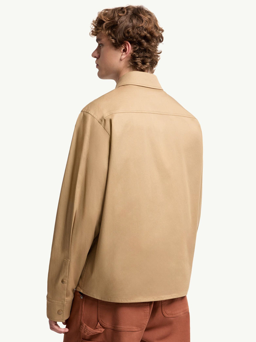 Moncler Men Cotton Blend Gabardine Shirt Jacket