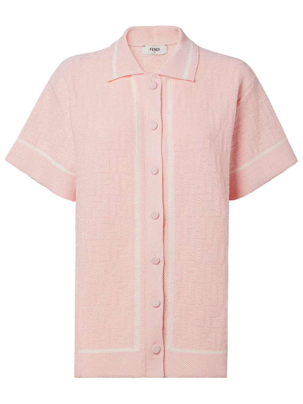Fendi Women Ff Crochet Polo Shirt