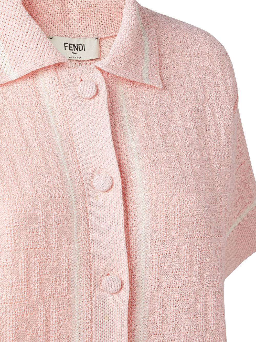 Fendi Women Ff Crochet Polo Shirt