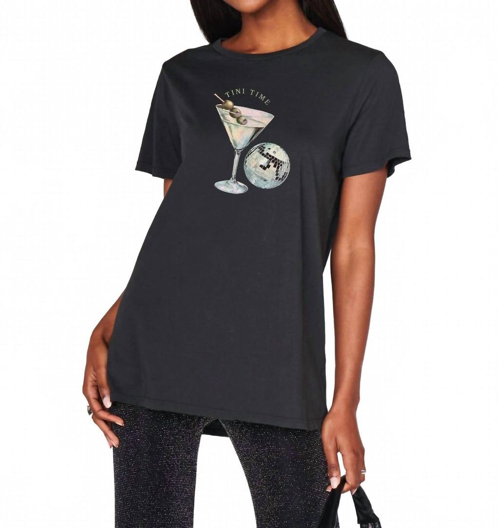 Oliver Crewneck Tee In Tini Time Graphic