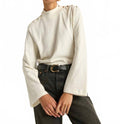 Neda Long Sleeve Top In Porcelain