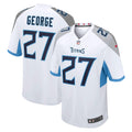 Tennessee Titans Eddie George White Retired Player Game Jersey