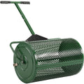 Best Choice Products 24" Compost Spreader, Steel Lawn & Peat Moss Topdresser, Adjustable T-Shaped Handle