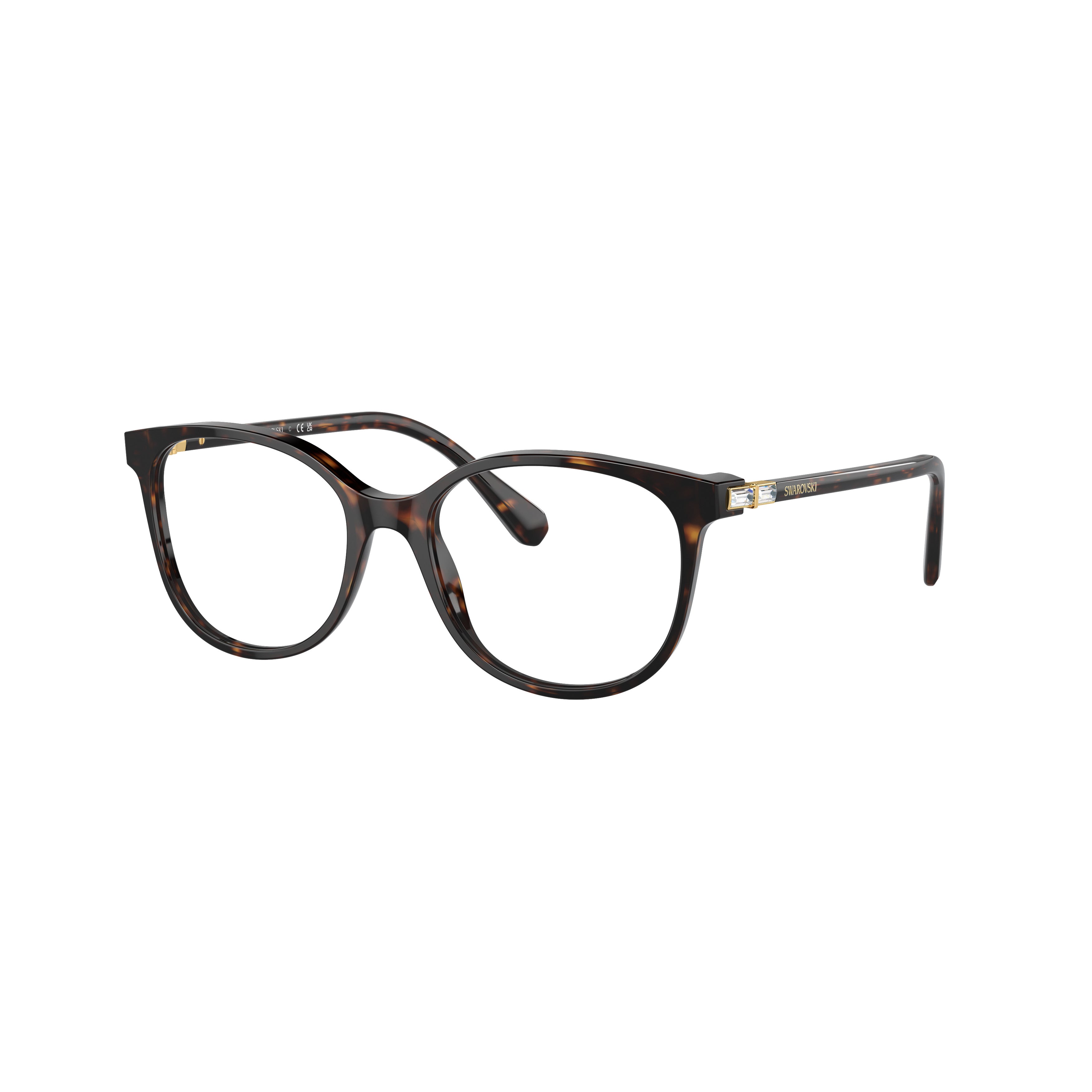 0Sk2002 Oversized Square Frame Eyeglasses with Cat-Eye Silhouette