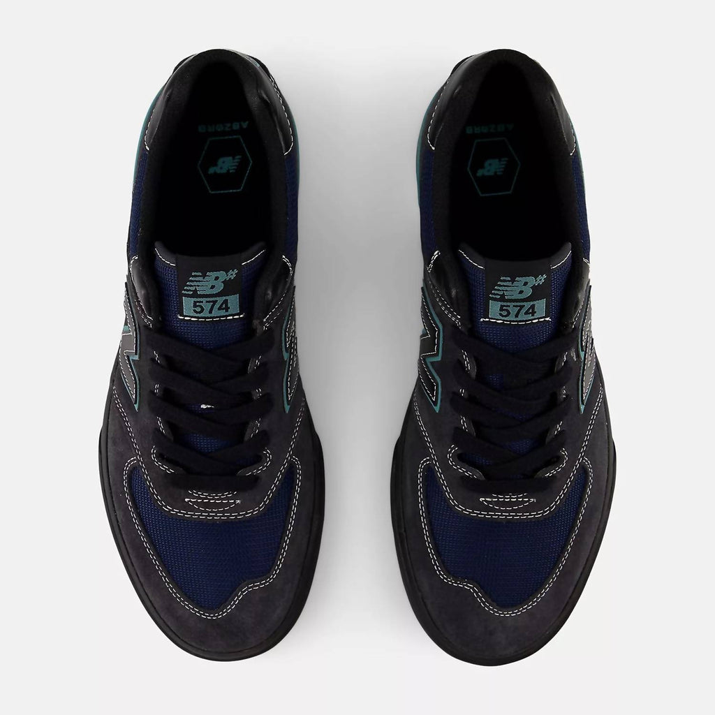 Men's Numeric 574 Vulc Shoes In Faded Black Teal