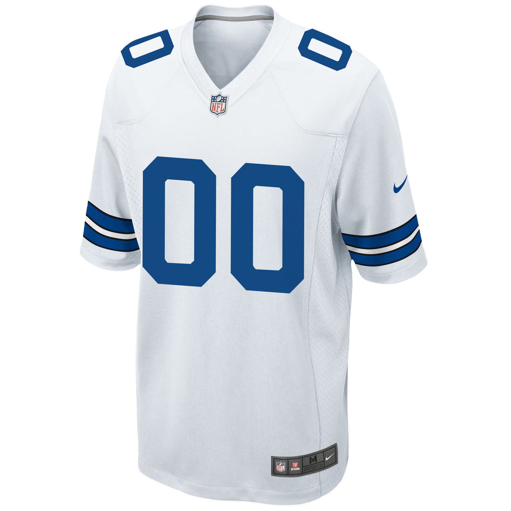 Dallas Cowboys White Custom Game Jersey
