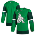 Men's Arizona Coyotes Kelly Green 2023 St. Patrick's Day Primegreen Authentic Blank jersey