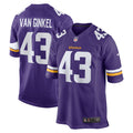 Minnesota Vikings Andrew Van Ginkel Purple Team Game Jersey