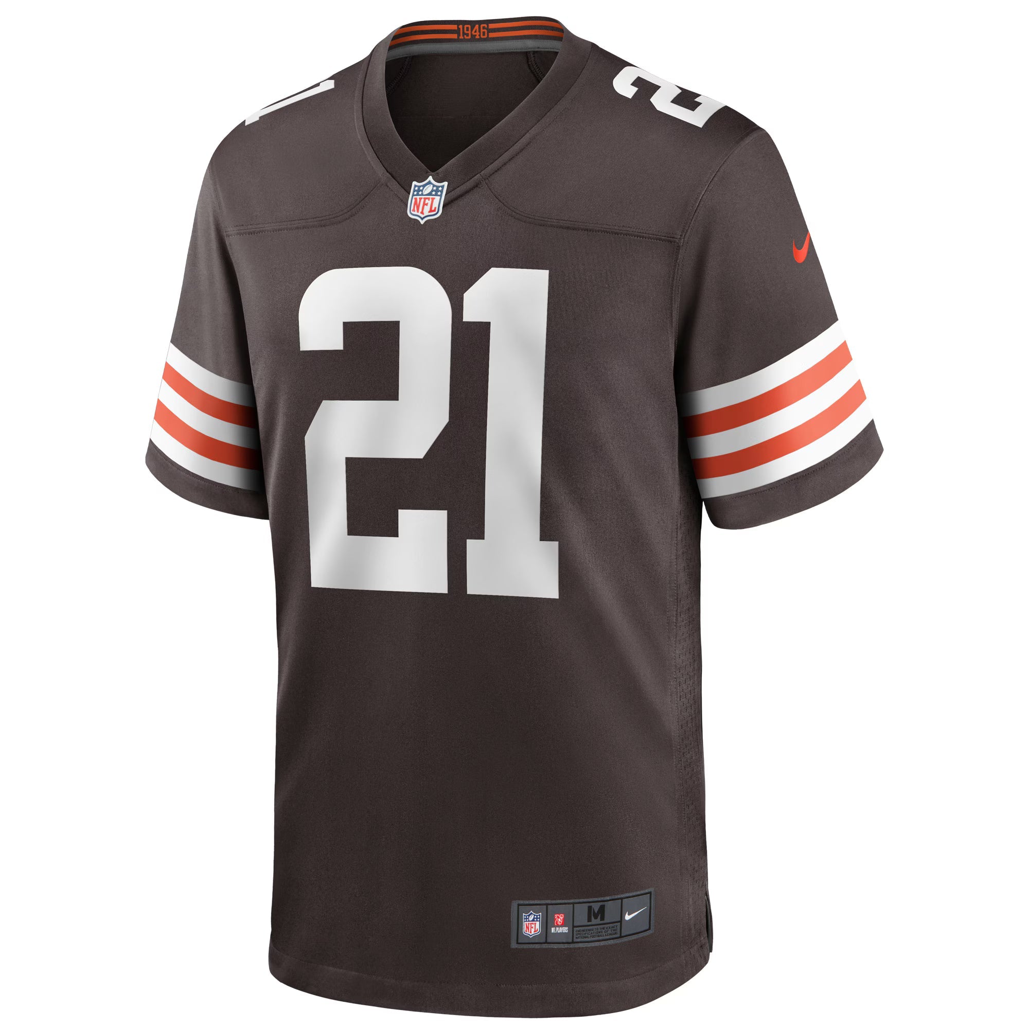 Cleveland Browns Denzel Ward Brown Player Game Jersey