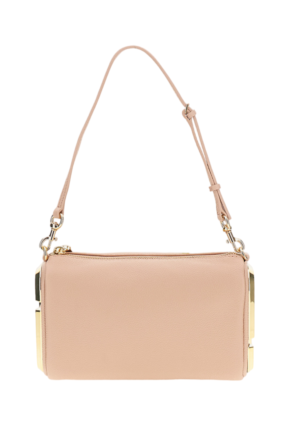 Pink Snapshot Leather Shoulder Bag