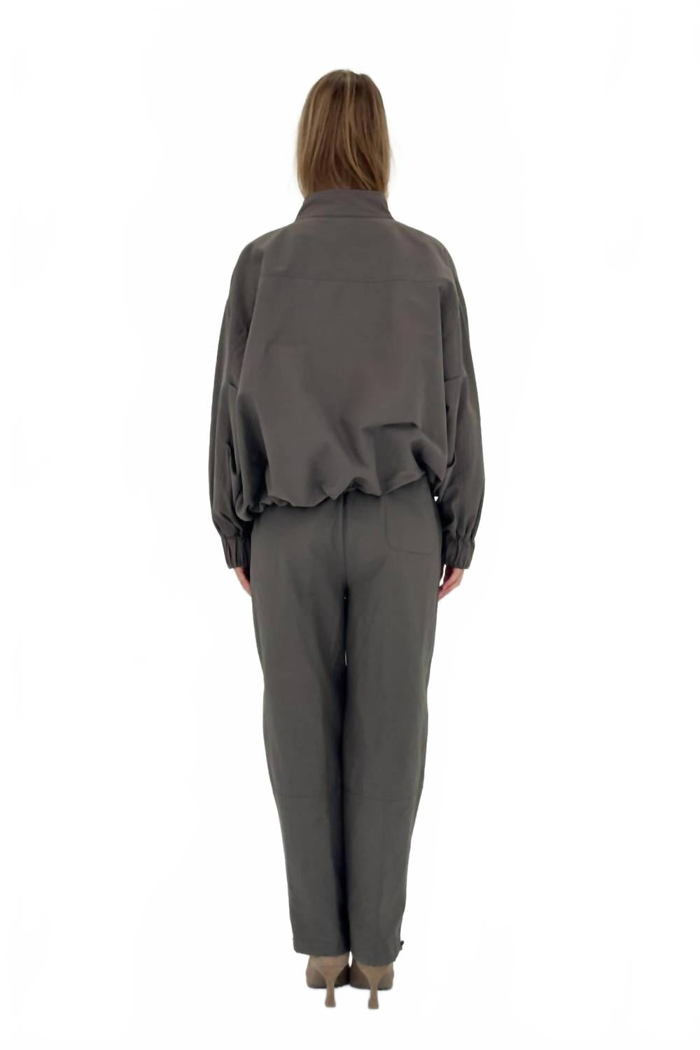 Sable Anorak Jacket In Charcoal