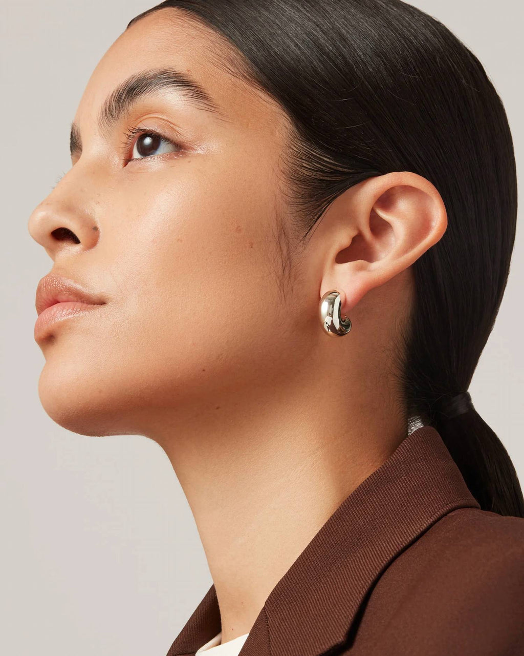 Medium Tomme Hoops In Silver