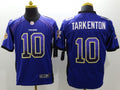Men's Minnesota Vikings Fran Tarkenton #10 Purple Game Jersey1