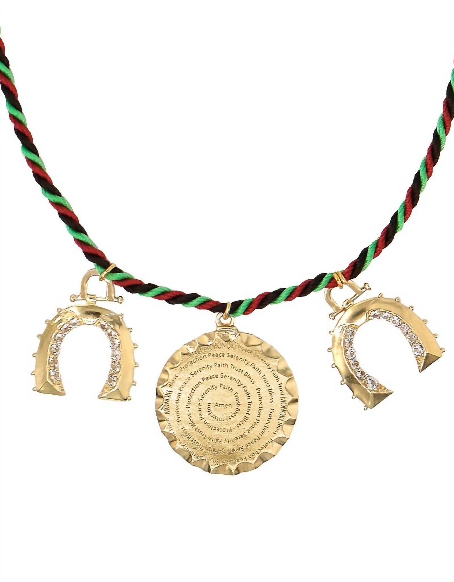 Women's Medal Necklace In Gold