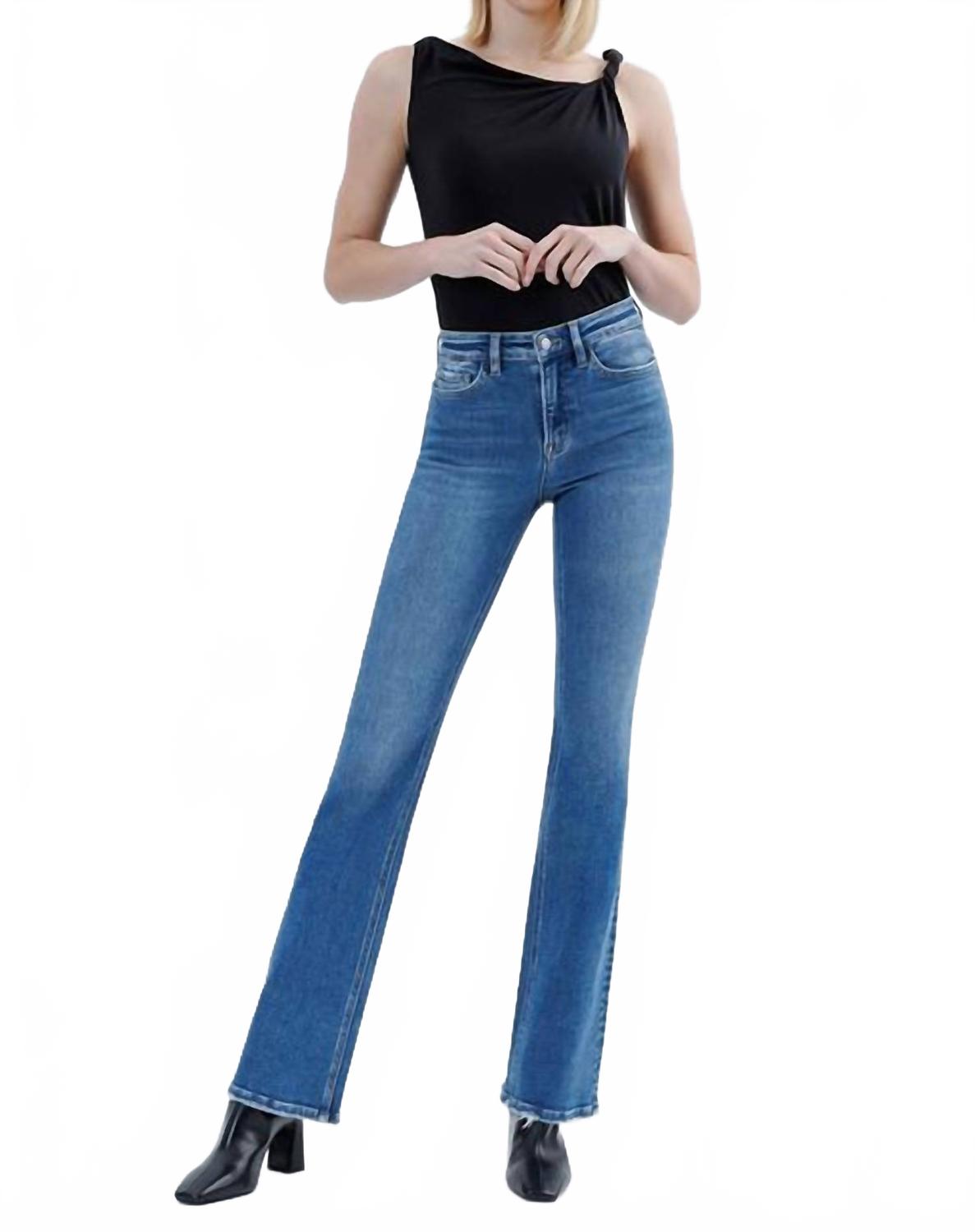 Hi Rise Bootcut Jeans In Denim