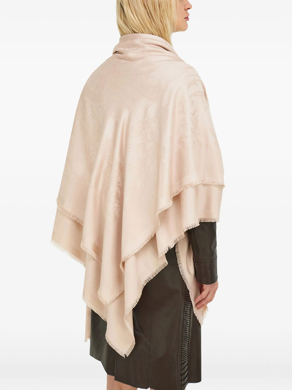 Ferragamo Women Sl Pergamen Silk Jacquard Shawl