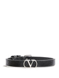 Valentino Garavani Men Vlogo Signature Grainy Leather Bracelet