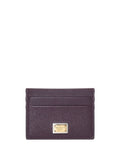 Dolce & Gabbana Women Dauphine Calfskin Card Holder With Branded Plate