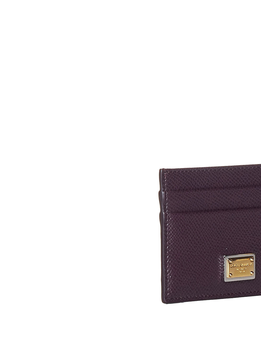 Dolce & Gabbana Women Dauphine Calfskin Card Holder With Branded Plate