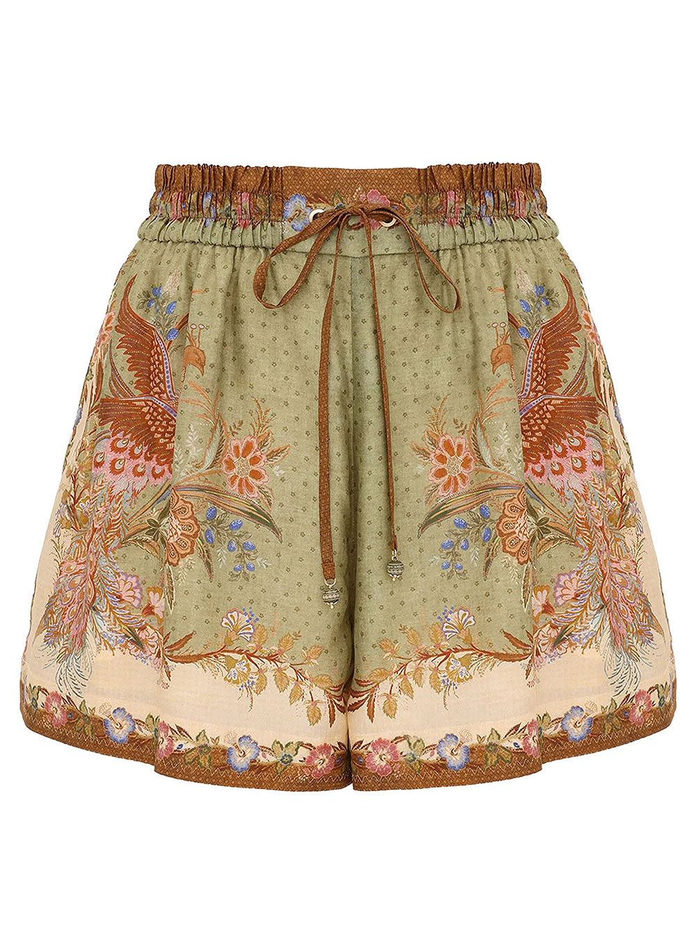 Zimmermann Women Indra Relaxed Silk Shorts