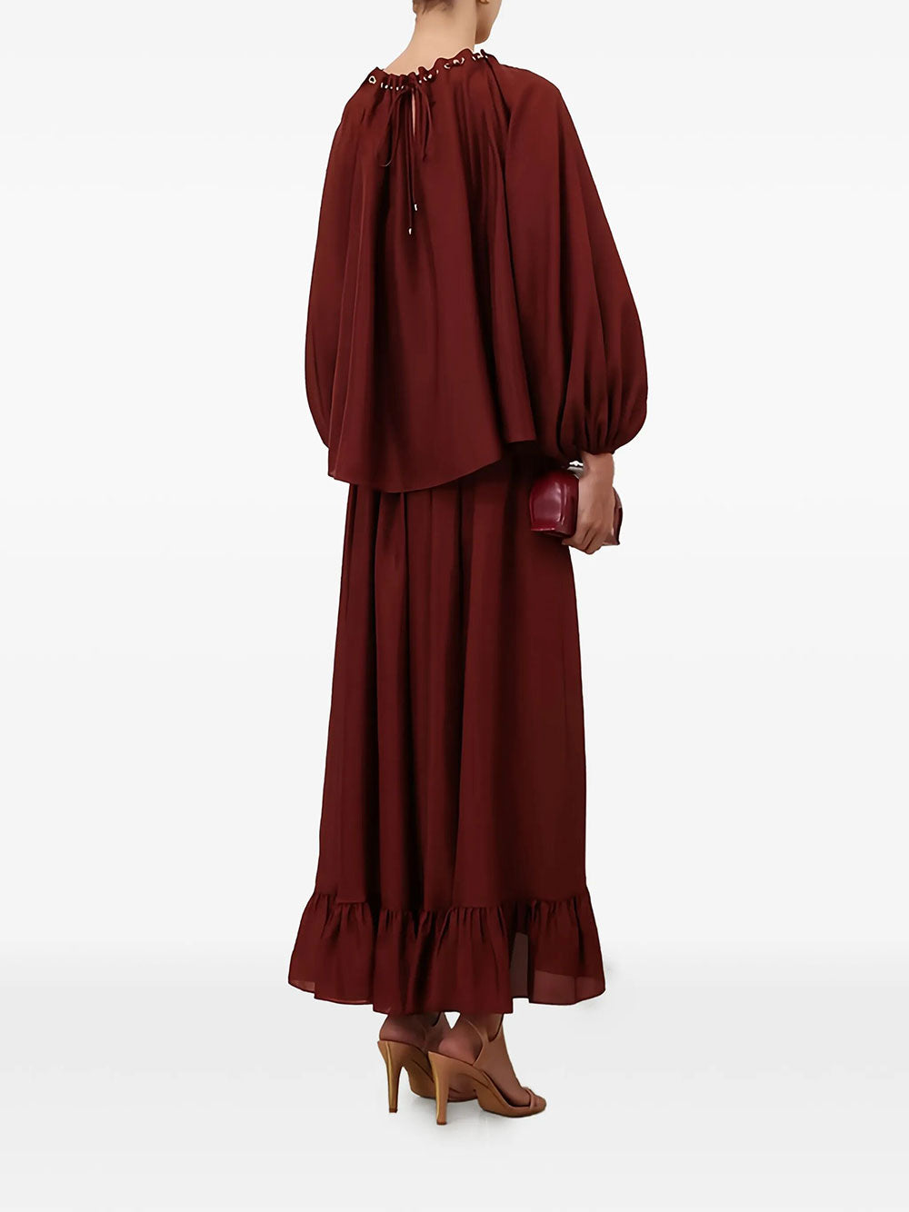 Zimmermann Women Aster Silk Maxi Skirt