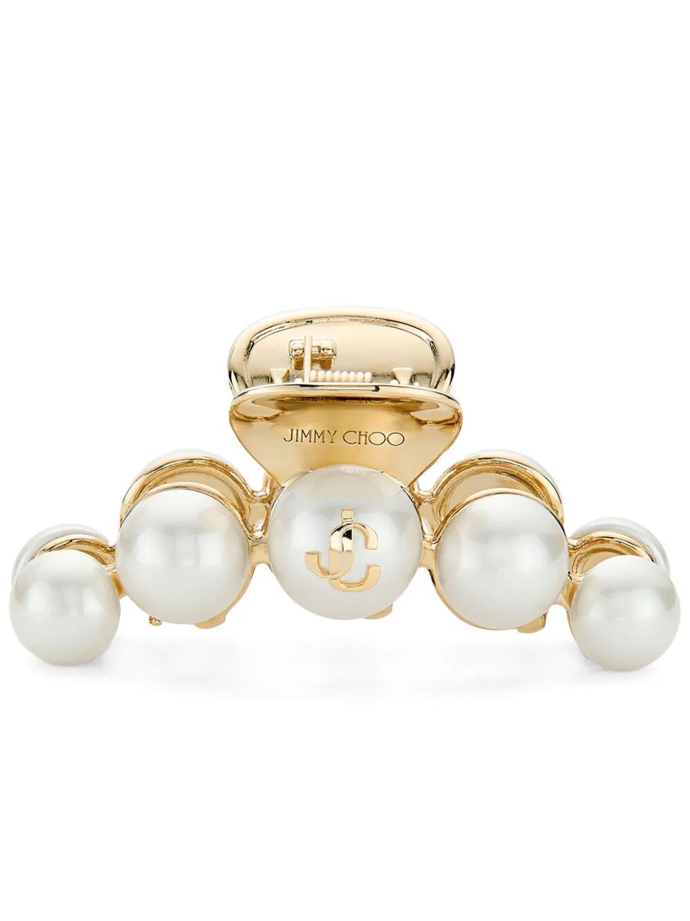 Jimmy Choo Women Gold-Finish Pearl Claw Hair Clip