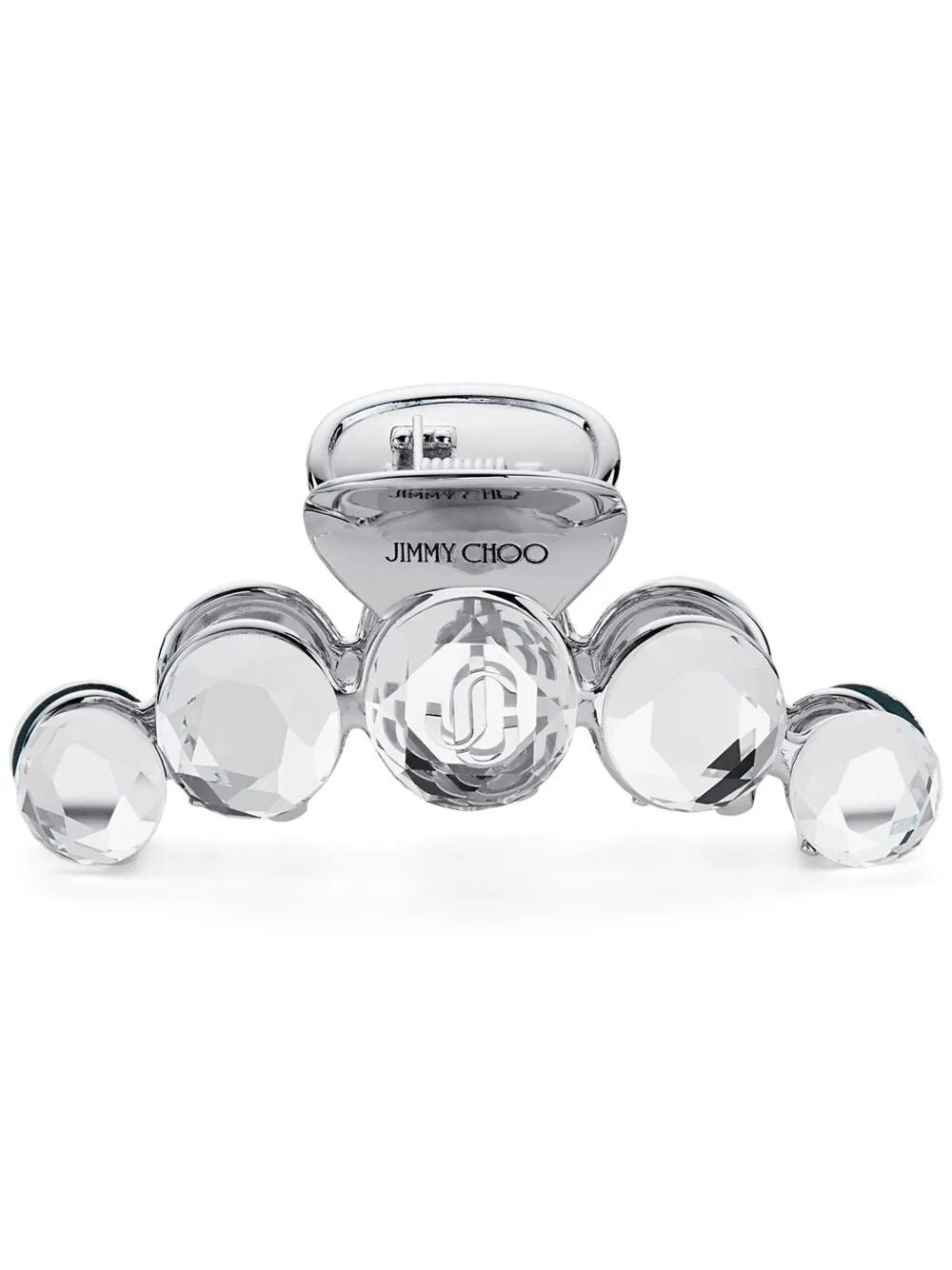 Jimmy Choo Women Silver-Finish Crystal Claw Hair Clip