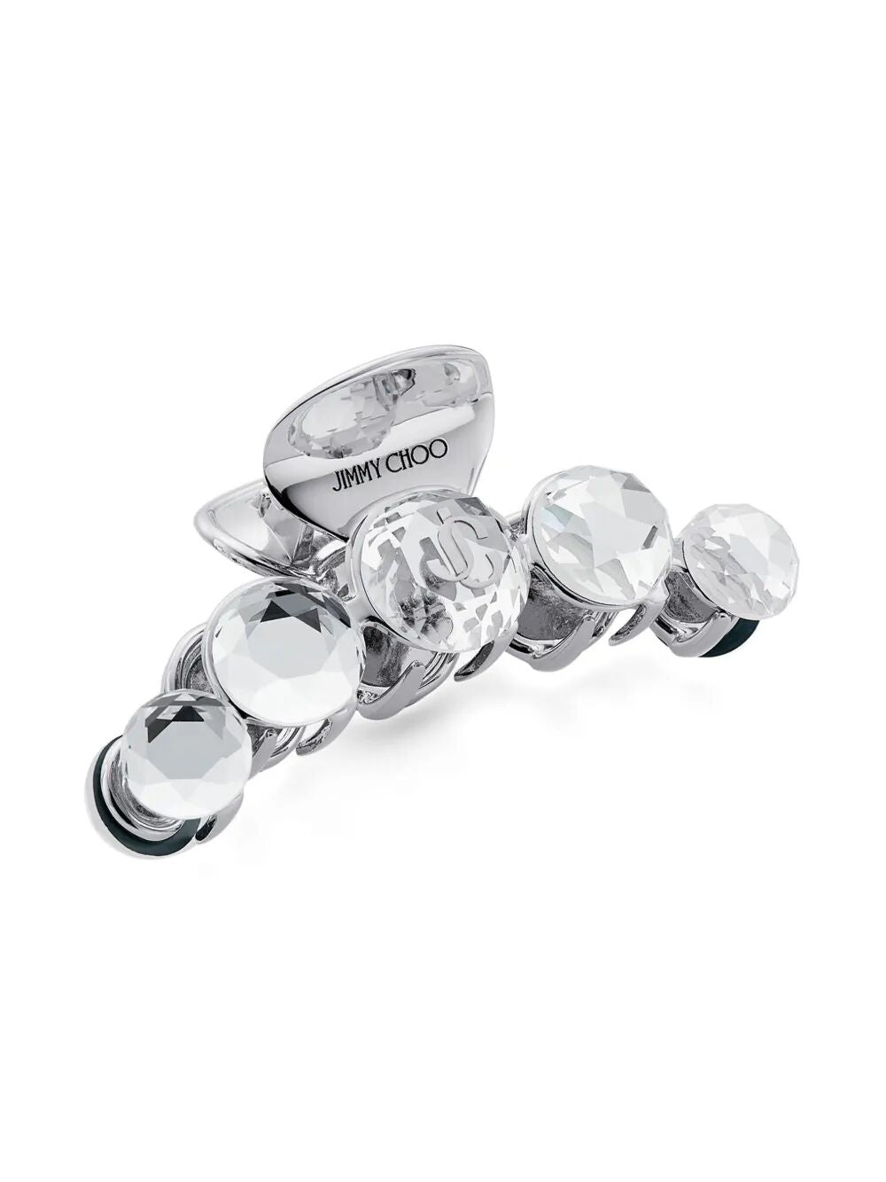 Jimmy Choo Women Silver-Finish Crystal Claw Hair Clip