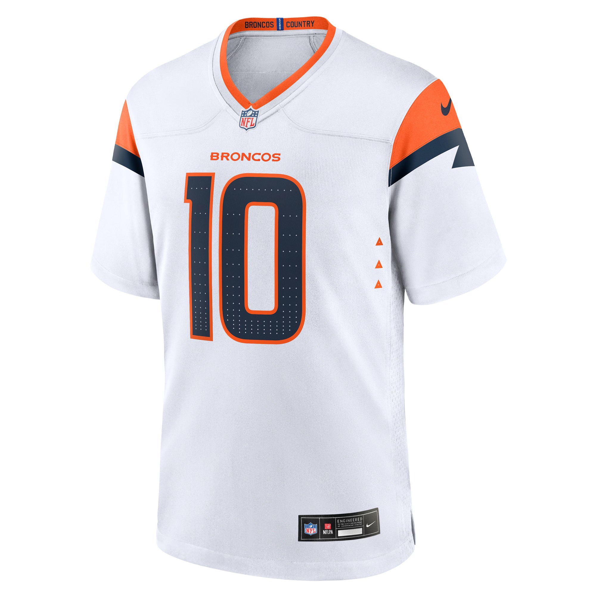 Denver Broncos Bo Nix White Game Jersey