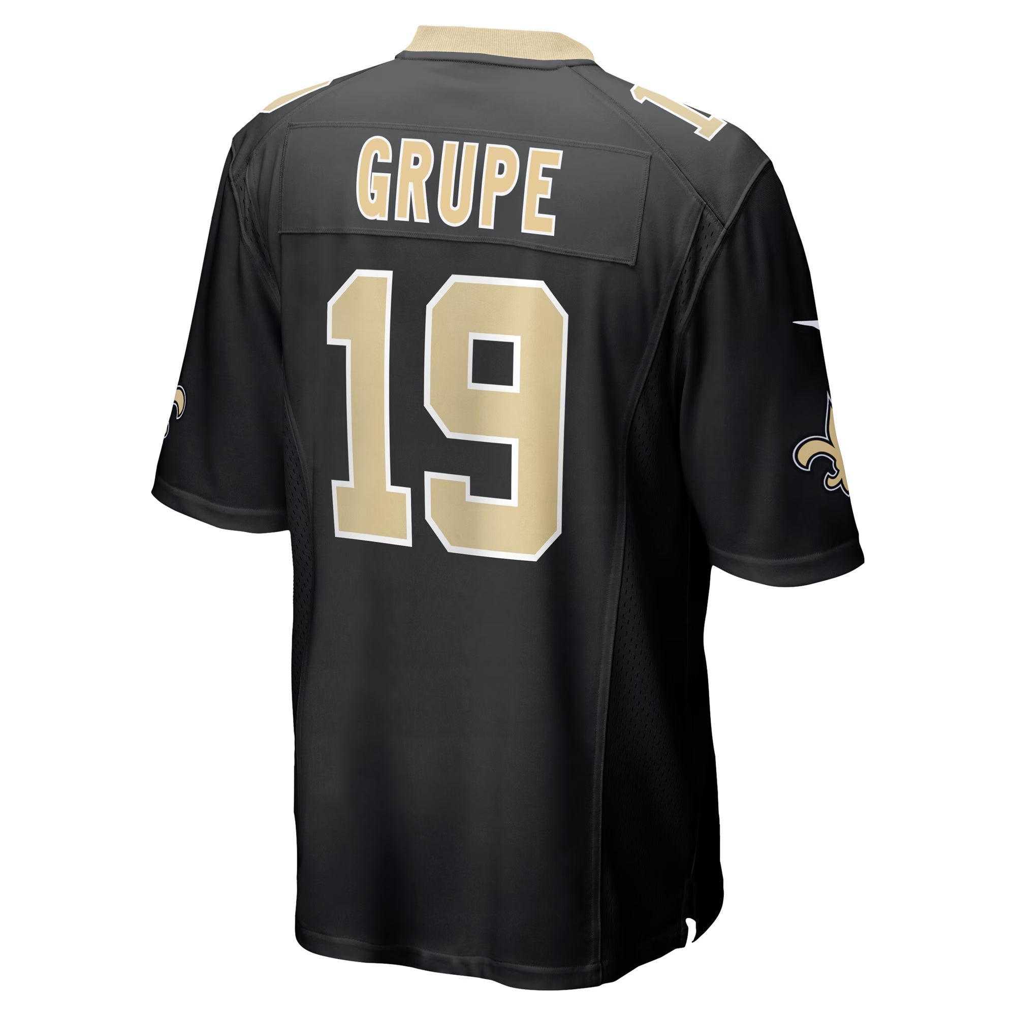 New Orleans Saints Blake Grupe Black Team Game Jersey