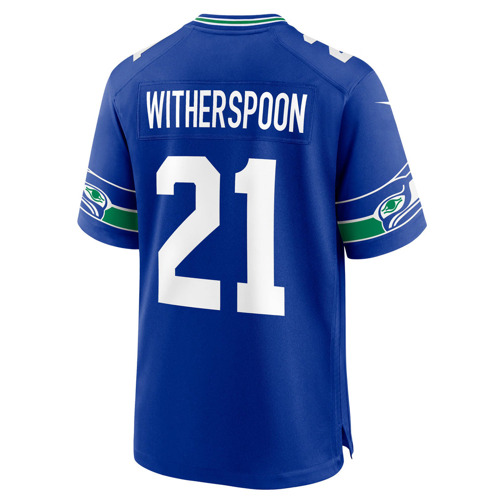 Seattle Seahawks Devon Witherspoon Royal Alternate 50th Season Game Jersey