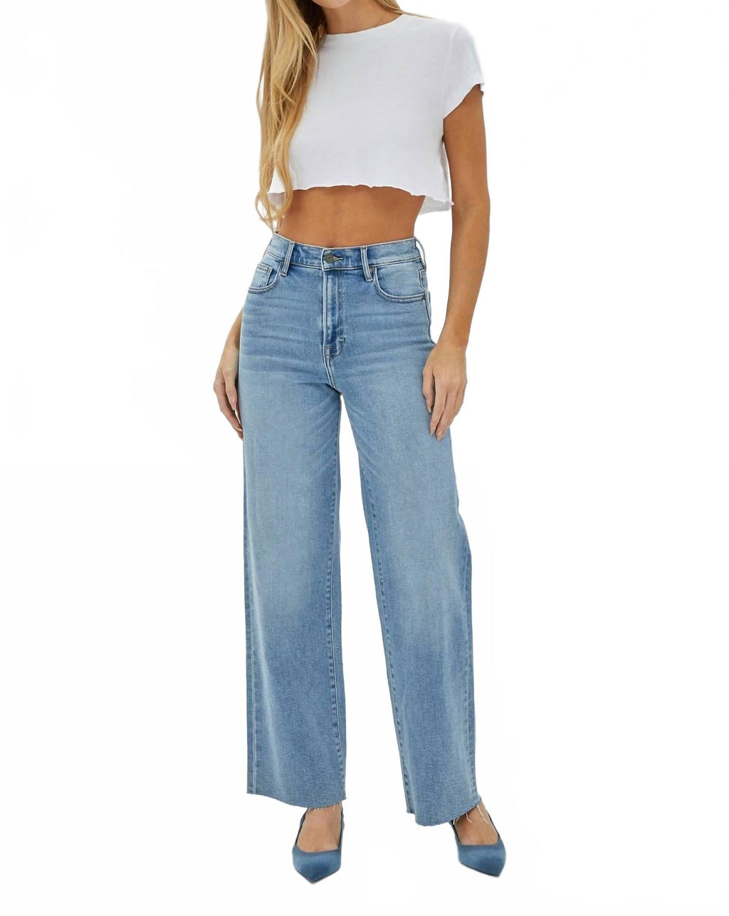 Clean Stretch Dad Jean In Denim