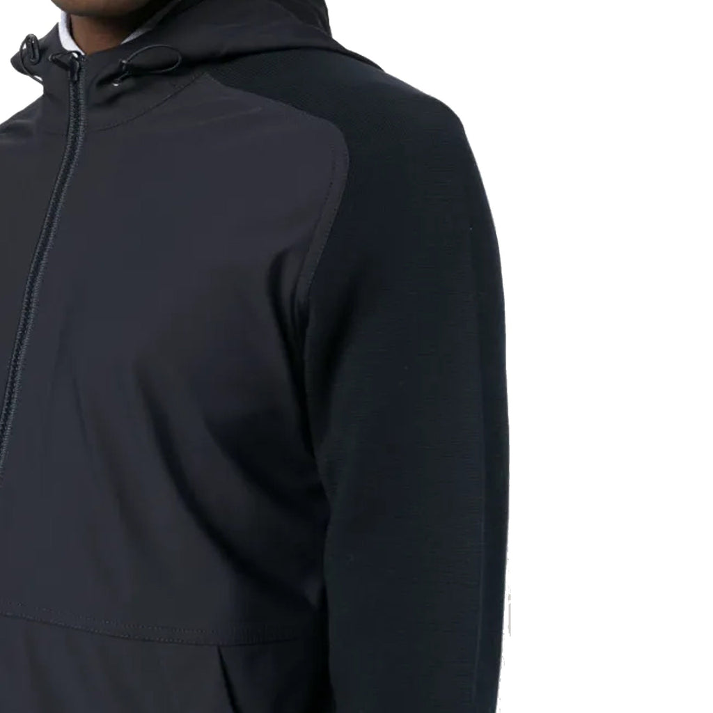 Herno Knit-Sleeve Hooded Jacket Men