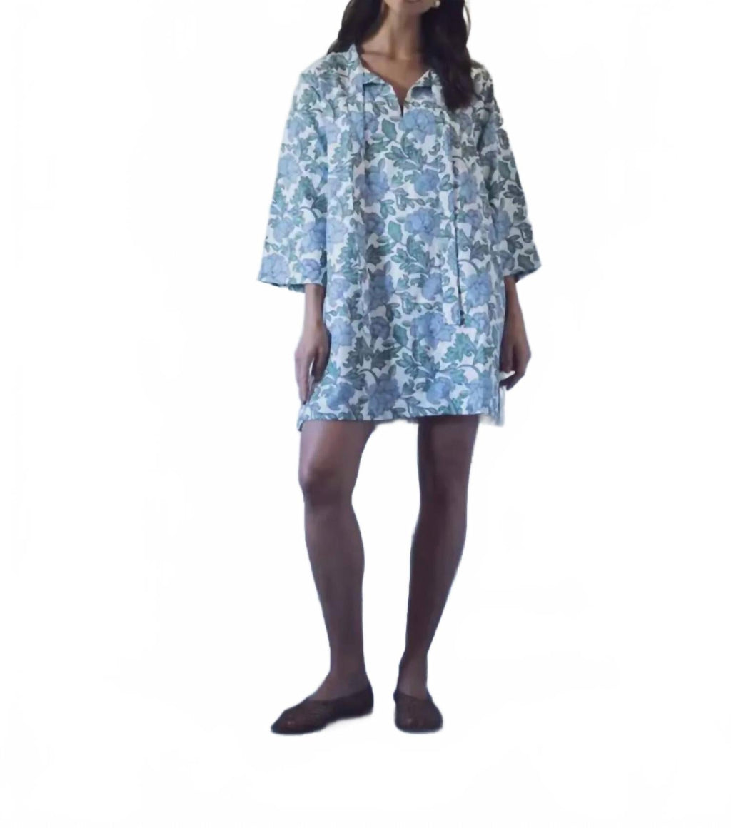 Phoebe Dress In Coastal Garden