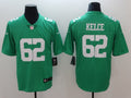 Men's Philadelphia Eagles Jason Kelce #62 Green Game Jersey1