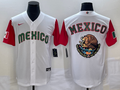 Men's 2023 World Baseball Classic Mexico White/Red Alternate Game jersey
