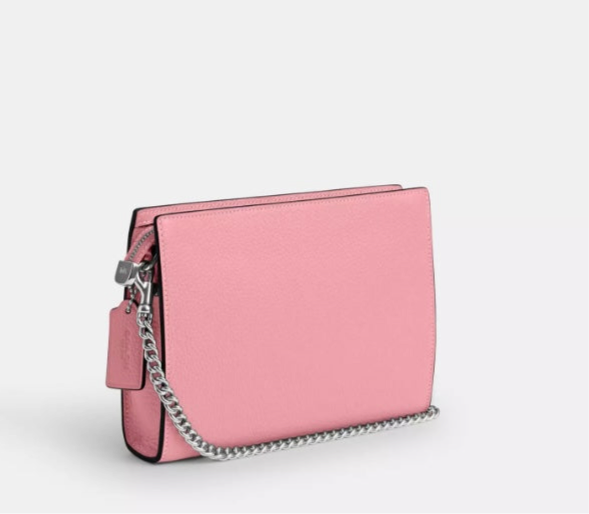 NWT Coach Leather Slim Crossbody Bag In Pink