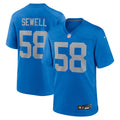 Detroit Lions Penei Sewell Blue Alternate Game Jersey