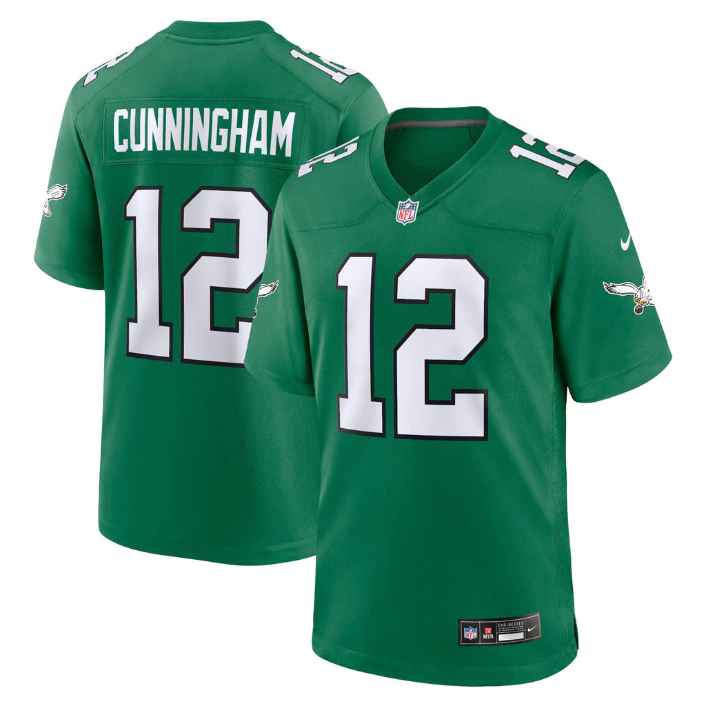 Philadelphia Eagles Randall Cunningham Kelly Green Alternate Retired Player Game Jersey