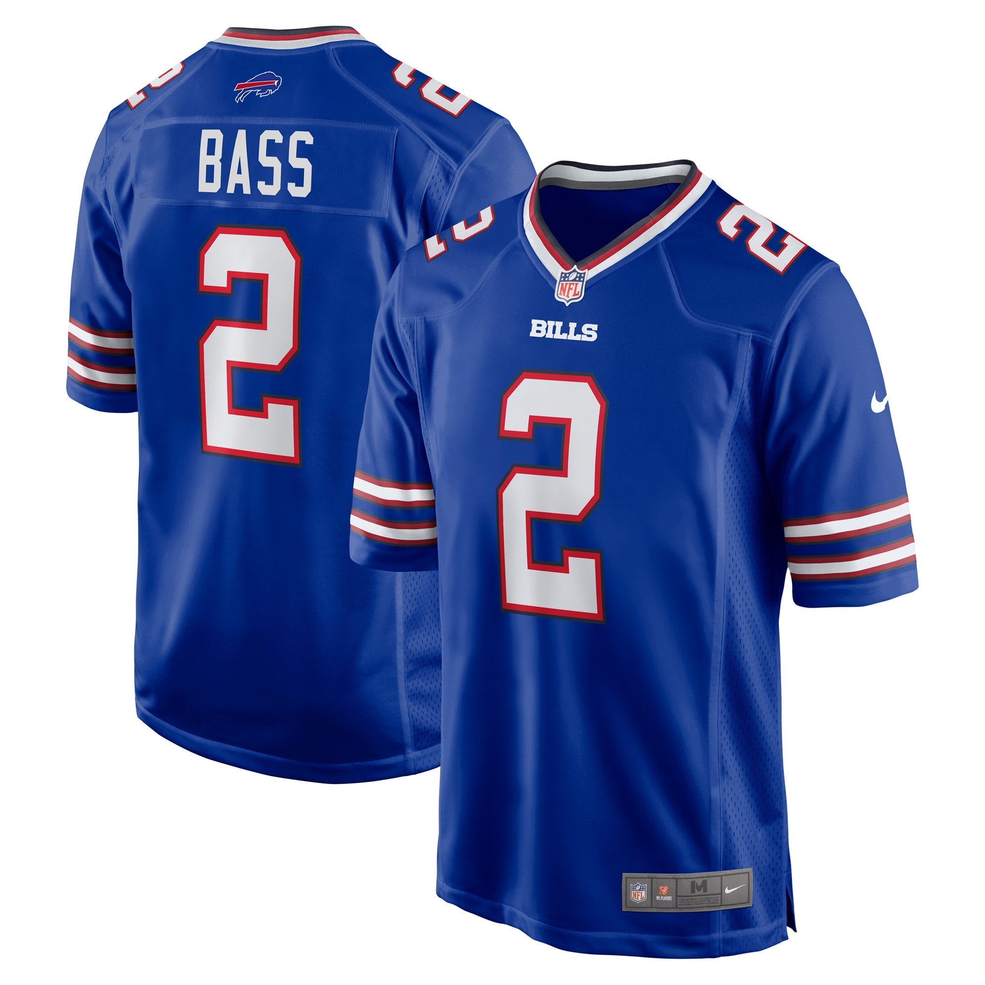Buffalo Bills Tyler Bass Royal Game Player Jersey