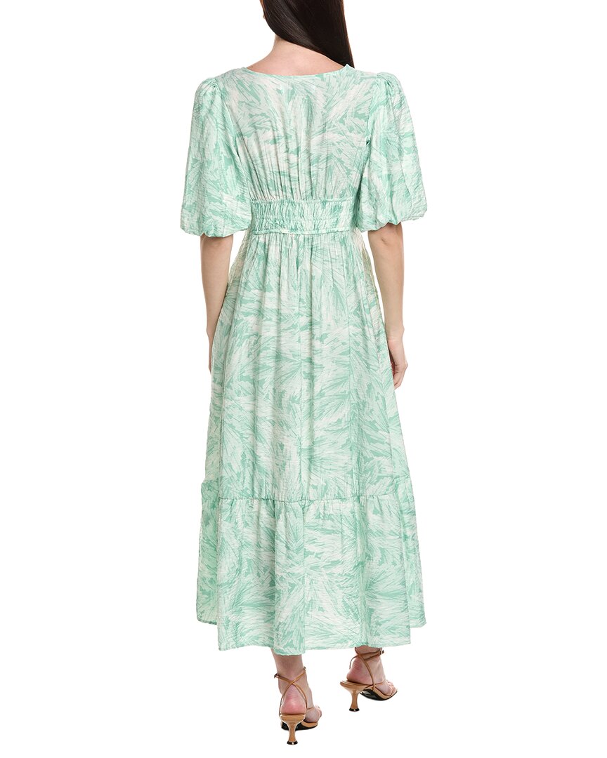 Maison Tara Printed Marrakesh Short Sleeve Midi Dress