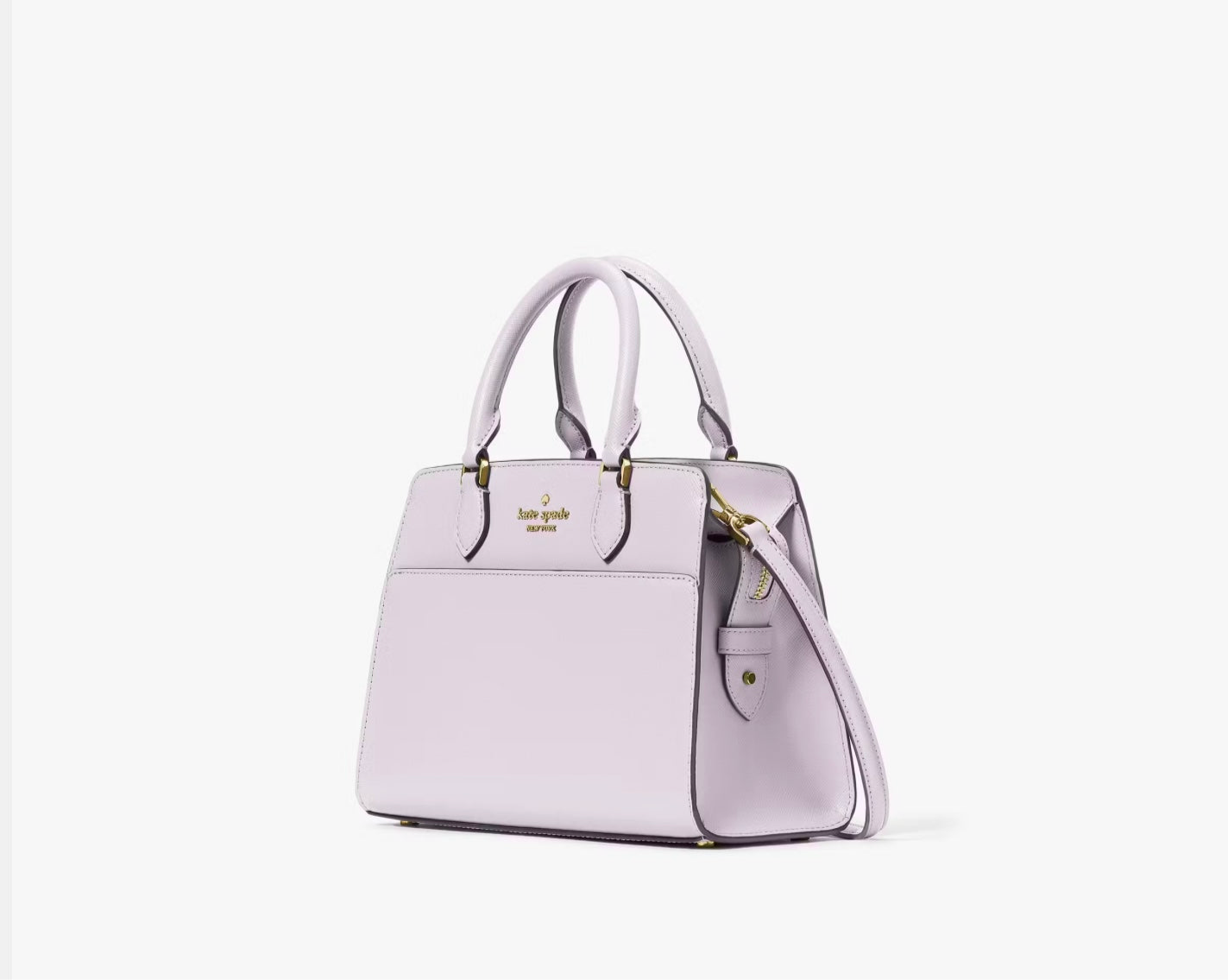 NWT Kate Spade Madison Leather Small Satchel In Pastel Lavender