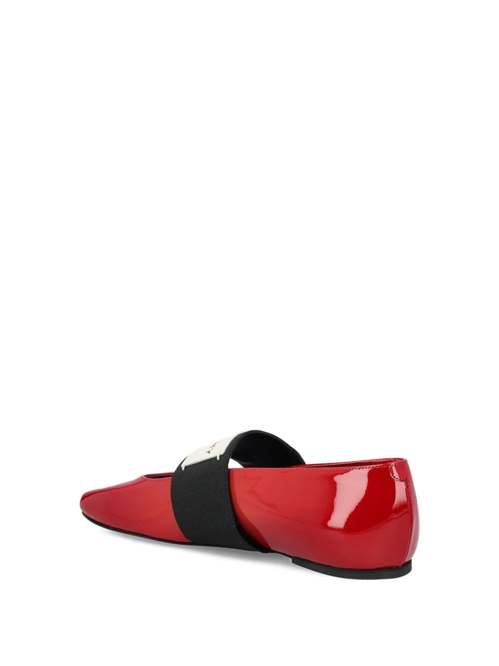 Givenchy Women Sliced Square Ballerinas In Patent Leather
