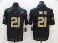 Men's Washington Commanders #21 Sean Taylor Black Player Game jersey