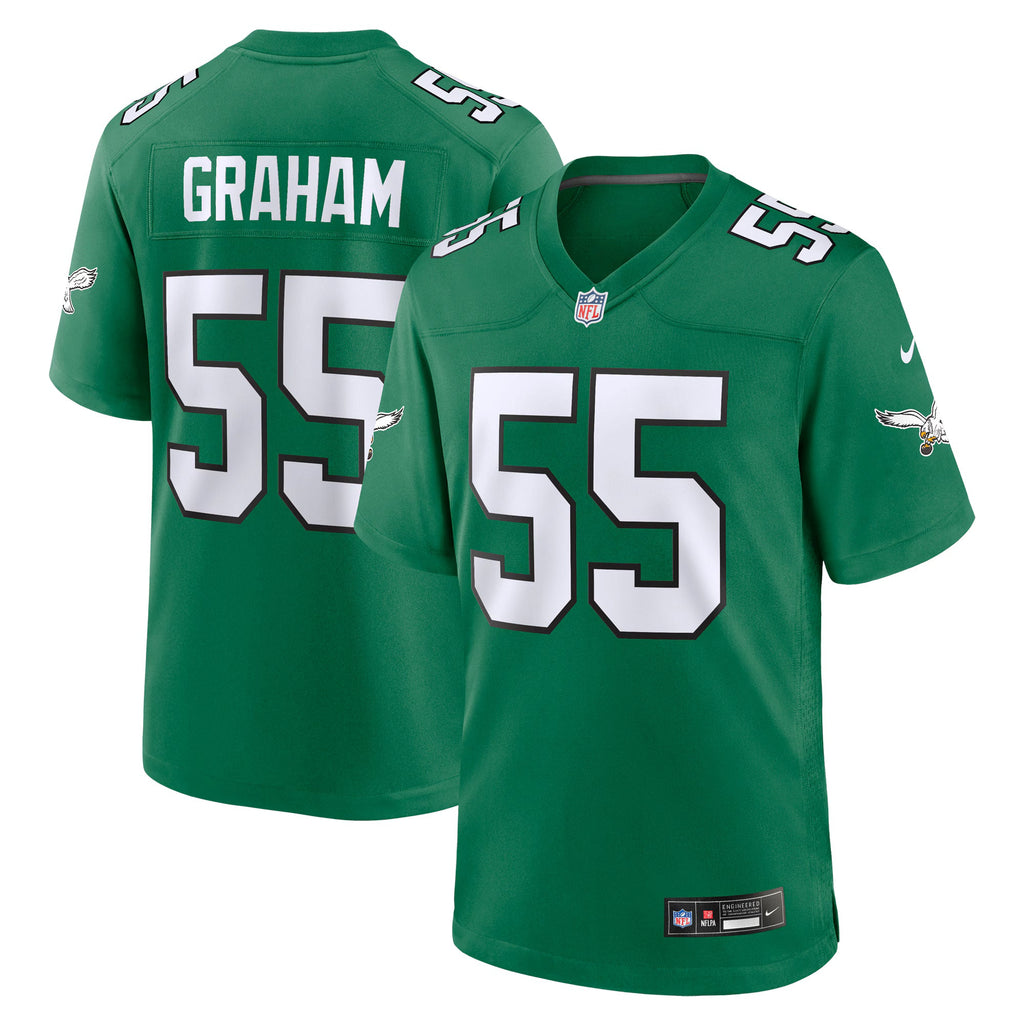 Philadelphia Eagles Brandon Graham Kelly Green Alternate Game Jersey