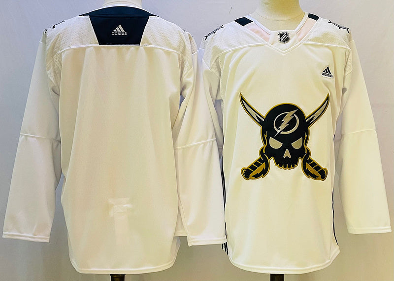 Men's Tampa Bay Lightning Blank White Game jersey